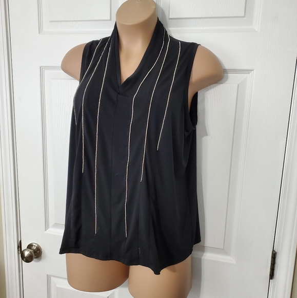 Lane Bryant Collection Beaded Sleeveless Top - Picture 3 of 9